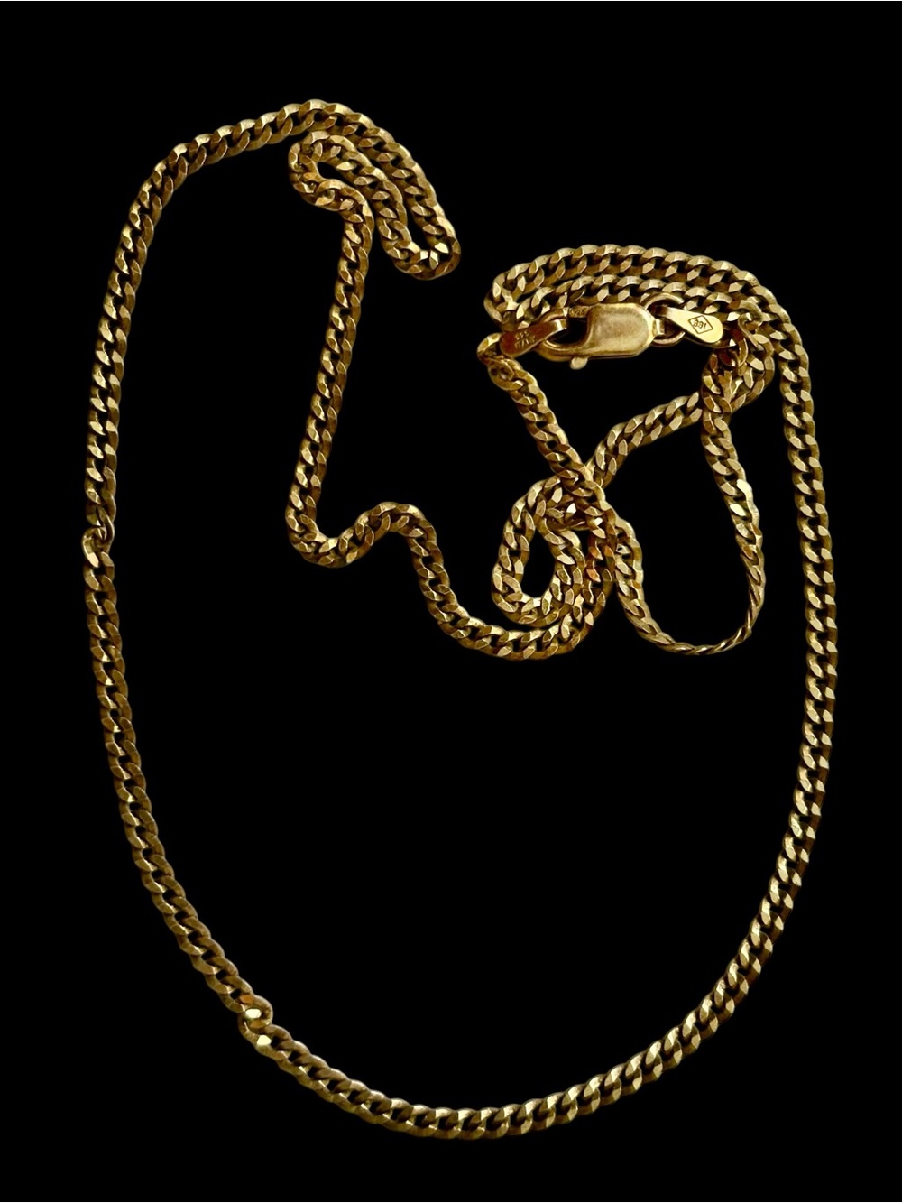 Vintage signedestate sale Signed Women’s Curb Chain Necklace -